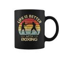 Kickboxing Life Is Better With Boxing Boxer Retro Tassen