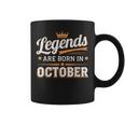 Legends Are Born October Crown And Stars Birthday Coffee Mug