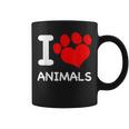 I Love Animals Con Stampa A Cuore Per Gli Amanti Degli Animali Domestici Tazze