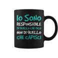 Magliette Uomo Manica Corta Divertenti Io Sono Responsabile Tazze