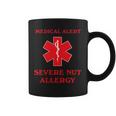 Medical Alert Severe Nut Allergy Awareness Graphic Print Coffee Mug