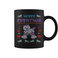 Merry Christmas Cute Rainbow Cat Lover Quote Ugly Sweater Coffee Mug