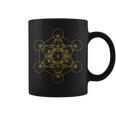 Metatron's Cube Sagrada Geometría Yoga Pray Taza de café