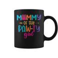 Mommy Of The Birthday Girl Dog Paw Family Matching Party Coffee Mug