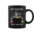 Mon Partenaire Appelle Et Je Dois Aller À Lunité K-9 Thin Blue Line Tasse