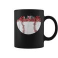 Nashville Skyline Cityscape Baseball Retro Vintage Coffee Mug