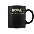 Novak The Man The Mith The Legend Boys Name Divertente Tazze