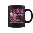 In October We Wear Pink Breast Cancer Awareness Coffee Mug