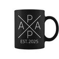 Papa Est 2025 Padre Para Ser 2025 Orgulloso Papa 2025 Taza de café
