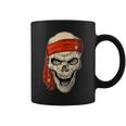Pirata Cráneo En Pañuelo Pirata Aventura Taza de café