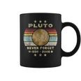 Pluto Never Forget Retro intage Retro Space Tassen