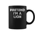 Pretend I'm A Lion Lazy Halloween Costume Coffee Mug