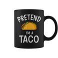 Pretend Im A Taco Easy Lazy Costume For Halloween Party Coffee Mug