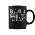 Reading Is My Therapy Book Reader Amante Dei Libri Tazze
