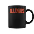 Retro Illinois Il Souvenir Vintage Illinois Orange Throwback Coffee Mug