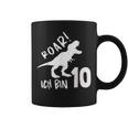 Roar Ich Bin 10 Jahre Alt 10Th Birthday T-Rex Dino Tassen