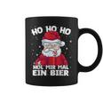 Santa Claus Beer Christmas Ho Ho Hol Mir Mal Ein Bier Tassen