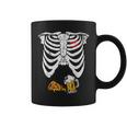 Skeleton Pregnancy BEer Pizza X-Ray Halloween Costume Coffee Mug