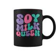 Soy Milk Queen Maglia Da Donna In Stile Rétrointage Ondulata Tazze