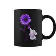 Sunflower Elephant Alzheimer's Awareness Coffee Mug
