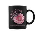 Sunflower Ribbon I Wear Pink For My Sister Breast Cancer Coffee Mug