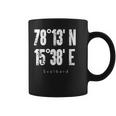 Svalbard Spitzbergen Iintage Coordinate Regalo Tazze