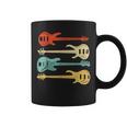 Vintage Retro Bass Guitar Bass Guitarra Taza de café