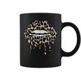 Womans Cheetah Print Cheetah Leopard Animal Print Lips Tazze