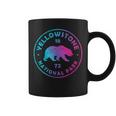 Yellowstone National Park Colorful Tie Dye Bear Boys Girls Coffee Mug