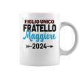 Bambino Figlio Unico Fratello Maggiore 2024 Fratello Maggiore 2024 Tazze