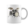 Batterie Instrument De Musique Motif Illustration Batterie Tasse
