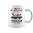 You Can't Scare Me I Have A Crazy Grandpa Grumpy Old Man Coffee Mug