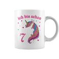 Children's 7 Birthday Girl Ich Bin Schon 7 Jahre Alt Unicorn Tassen