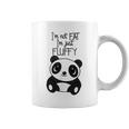 Con Texto En Inglés Im Not Fat Im Just Fluffy Panda Hombre Taza de café