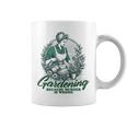 Gardening Because Murder Is Wrong Retro Plant Lover Tassen