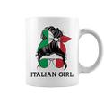 Italia Diseño Gráfico Para Niñas Niño Italiano Toodler Taza de café