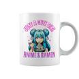 Just A Cute Girl Who Loves Anime And Ramen For Girls Coffee Mug