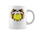 Pickleball Player Sports Pumpkin Jack O Lantern Mouth Ball Coffee Mug