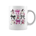 Pink Ghost Bow Coquette Halloween Spooky Season Girls Coffee Mug