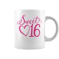 Sweet 16 For Girls Sixn 16 Years Old Pink 16Th Birthday Coffee Mug