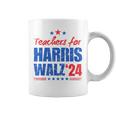 Teachers For Harris Walz 2024 Presidential Election Kamala Coffee Mug