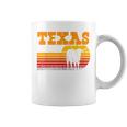 Texas Longhorn For Menintage Retro Sunset Texas Blue Tassen