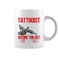 Tienda De Tatuajes Tatuaje Artista Diseño Para Tatuador Manga Raglan Taza de café