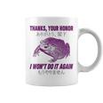 Tokyo Tiger Thanks Your Honor I Won’T Do It Again Frog Coffee Mug
