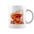 Western Trump Cowboy American Vintage Trump Usa Flag On Back Coffee Mug