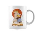 Yakuza Gato Japonés Samurai Espada Katana Japón Tigre Tatuaje Sin Mangas Taza de café