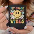 1St Grade Vibes Smile Face Back To School Girls First Grade Coffee Mug Unique Gifts