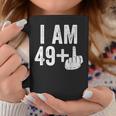 I Am 49 Plus Middle Finger 50Th Birthday Tassen Lustige Geschenke