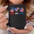 4Th Of July Peace Love America Us Flag Fourth Of July Coffee Mug Funny Gifts