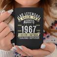 57 Años Cumpleaños Hombre Las Leyendas Nacen En Agosto 1967 Taza de café Regalos divertidos
